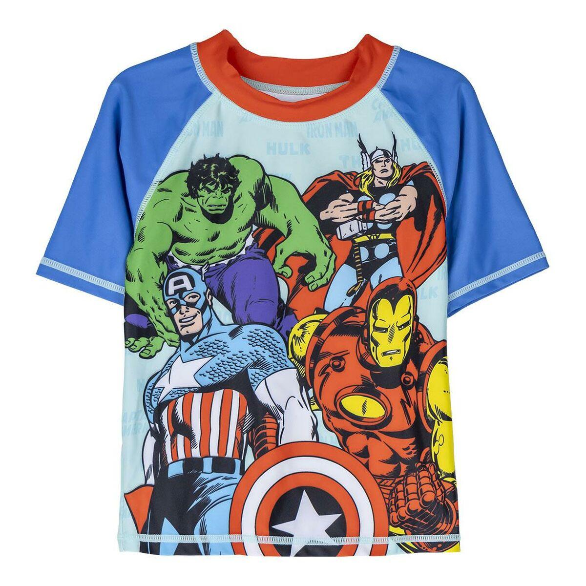 Bade T-shirt The Avengers Blå - 6 år