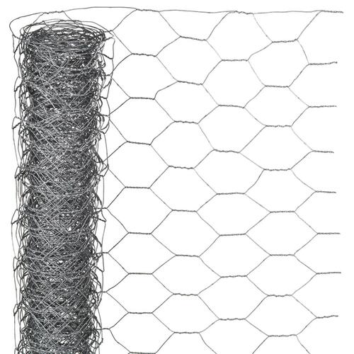 Nature sekskantet trådnet 1x10 m 25 mm galvaniseret stål