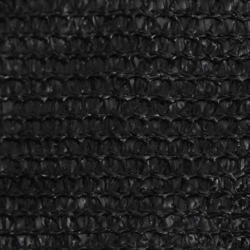 Solsejl 160 g/m² 3,5 × 5 m - HDPE, sort rektangulært