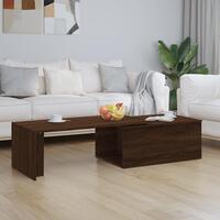 Sofabord 150x50x35 cm konstrueret træ brun egetræsfarve