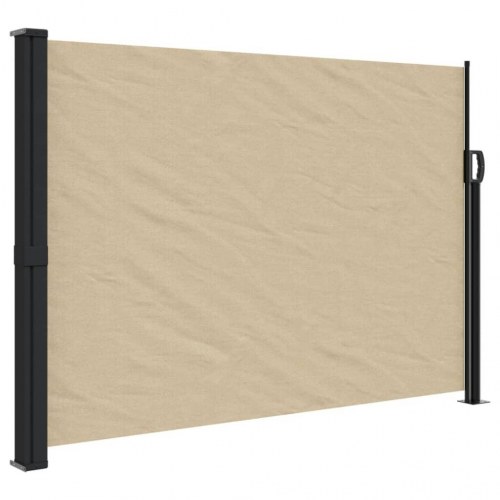 Sammenrullelig sidemarkise 140x500 cm beige