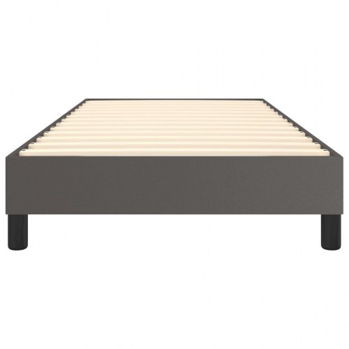 Boxspring sengeramme 100×200 cm i kunstlæder - grå