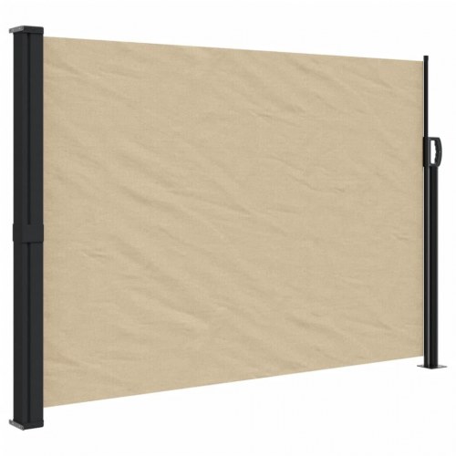 Sammenrullelig sidemarkise 140 × 600 cm - beige