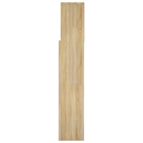 Sengegavl med opbevaring 160x19x103,5 cm sonoma-eg