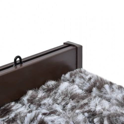 Insektgardin 56 × 185 cm - brun og beige chenille