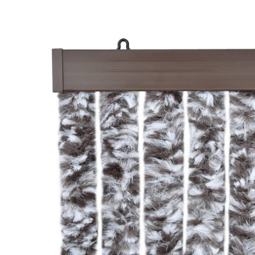 Insektgardin 56 × 185 cm - brun og beige chenille