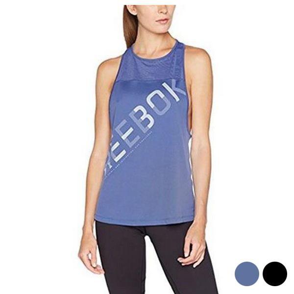 Tank top kvinder Reebok Wor Graphic Mesh Tank Sort M