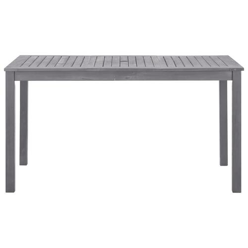 Havebord 140x80x74 cm massivt akacietræ gråvasket