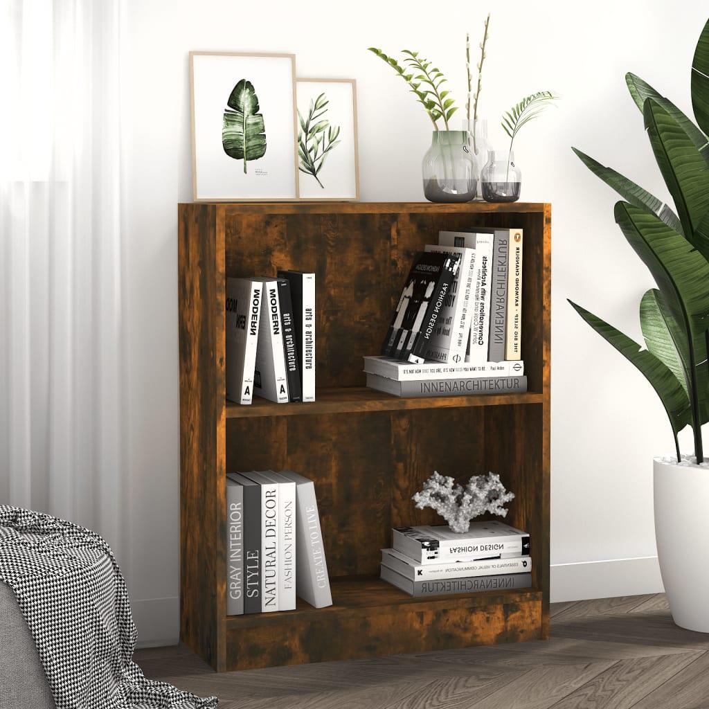 Bogreol 60x24x76 cm konstrueret træ sonoma-egetræsfarve