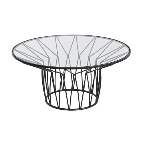 Sofabord Home ESPRIT Metal Krystal 85 x 85 x 39 cm
