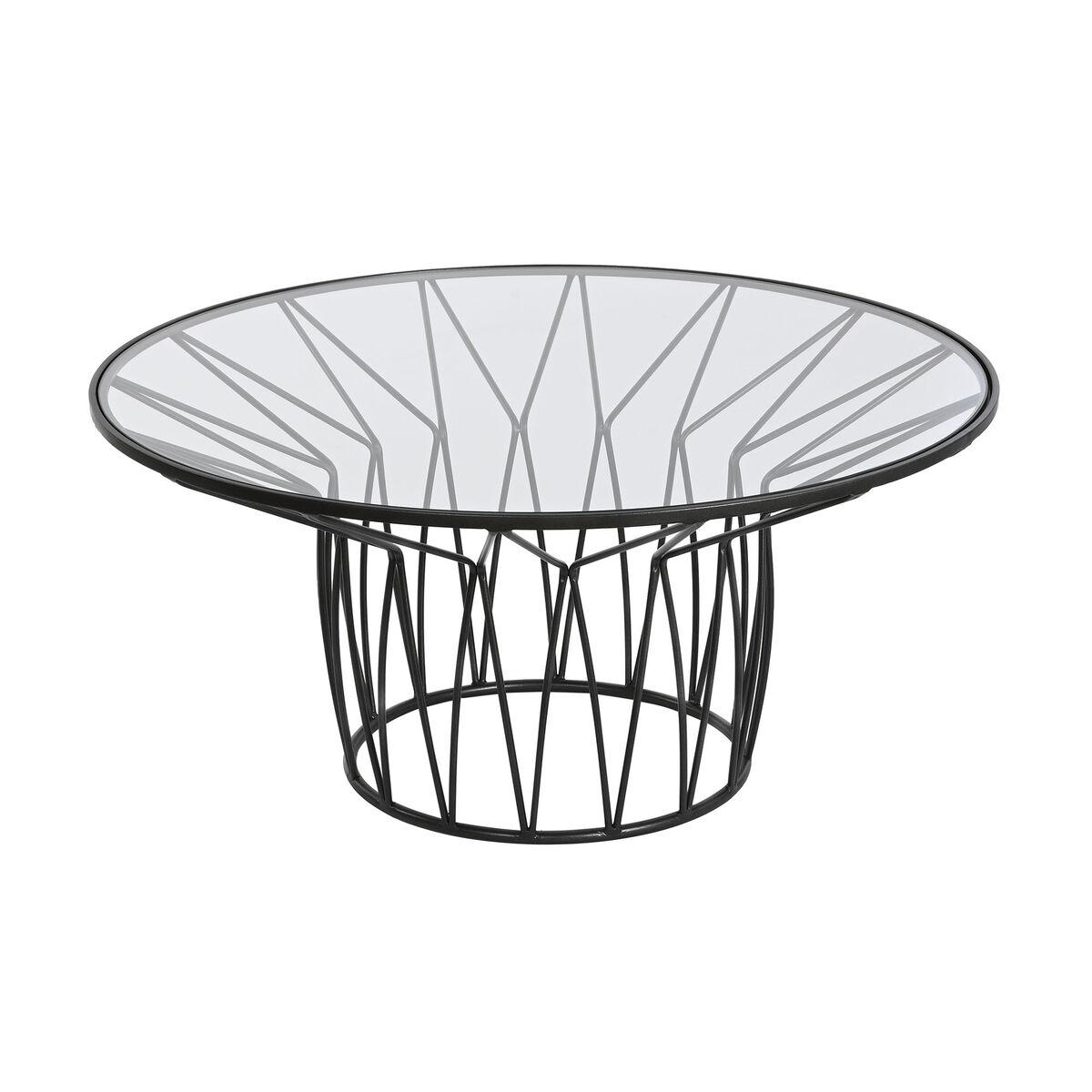 Sofabord Home ESPRIT Metal Krystal 85 x 85 x 39 cm