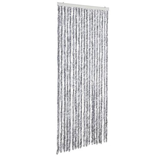 Insektgardin 56 x 185 cm hvid og grå