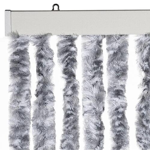 Insektgardin 56 x 185 cm hvid og grå