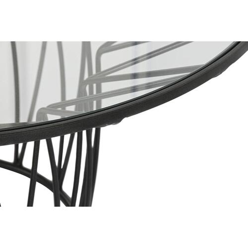 Sofabord Home ESPRIT Metal Krystal 85 x 85 x 39 cm