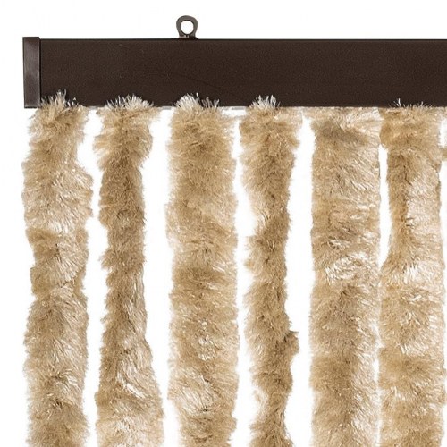 Insektgardin 56 × 185 cm - beige chenille til dør