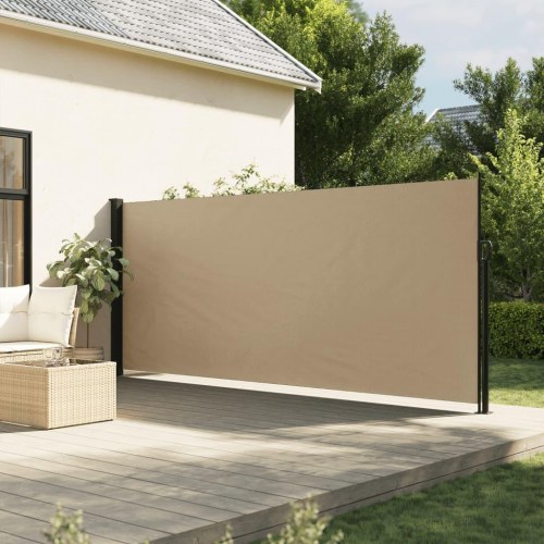 Sammenrullelig sidemarkise 160 × 600 cm - beige