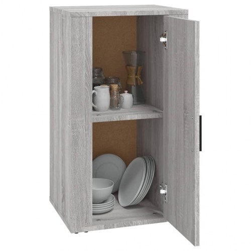 Skænk 40x33x70 cm konstrueret træ grå sonoma-eg