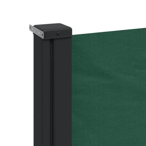 Sammenrullelig sidemarkise 180x500 cm mørkegrøn