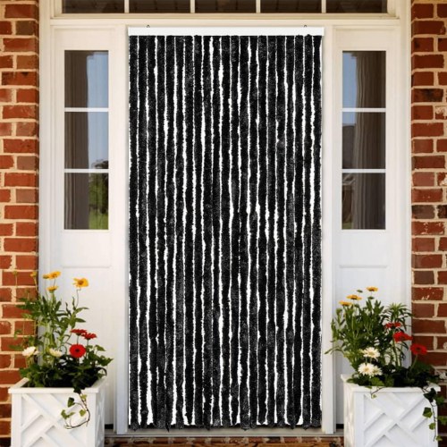 Insektgardin 90 × 220 cm - antracitgrå chenille