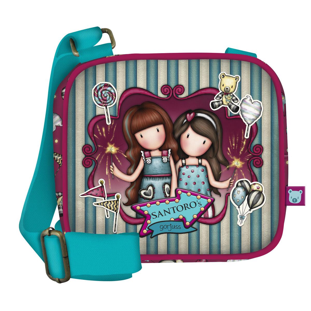 Børnetaske skulder - Gorjuss Fireworks rødbrun 16,5 × 15 × 6,5 cm