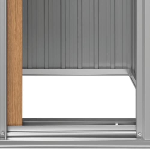 Haveskur 126x97,5x177 cm galvaniseret stål brun