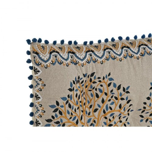 Lænestol med puder - Gul/Blå/Beige, 145 × 76 × 1 cm