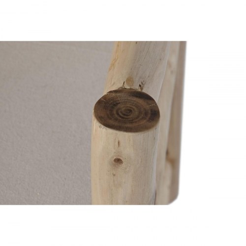 Lænestol - hvid/beige/natur bomuld 61 × 50 × 90 cm