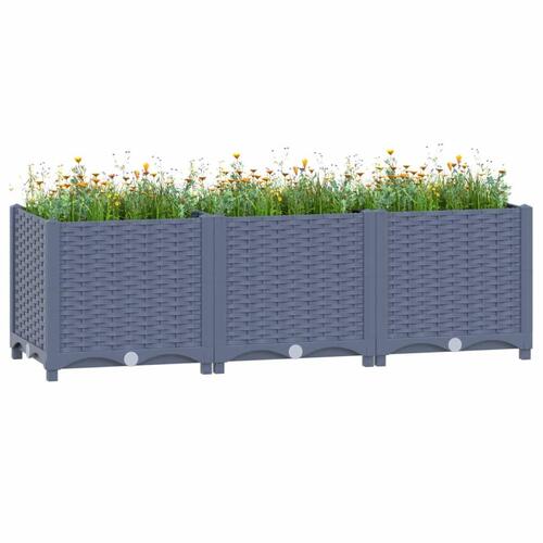 Højbed 120x40x38 cm polypropylen