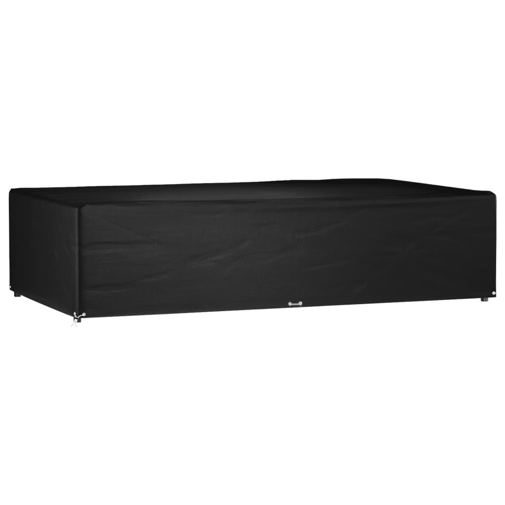 Havemøbelovertræk 315x180x75 cm 12 øjer rektangulært