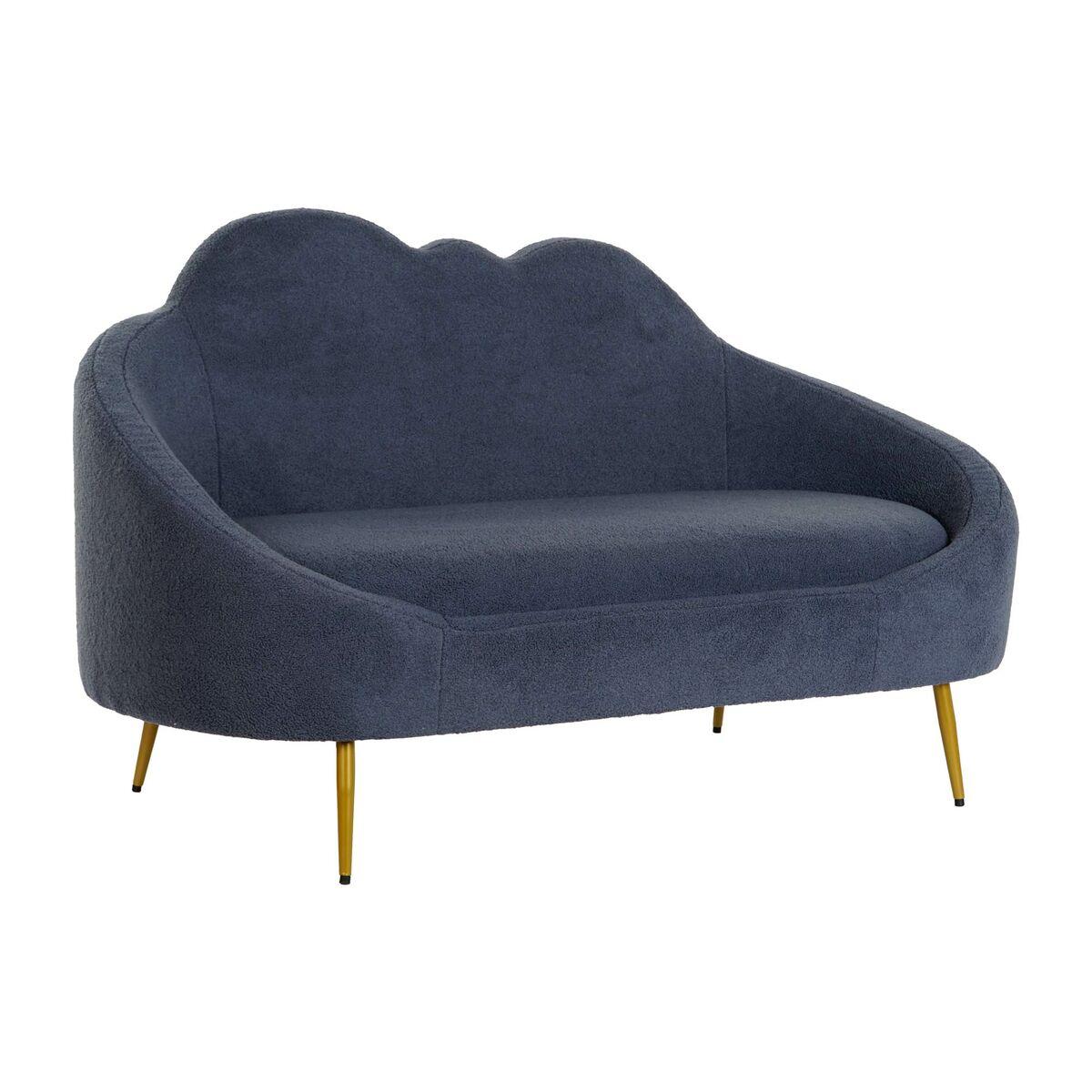 Sofa Blå Gylden Metal Skyer Scandi 155