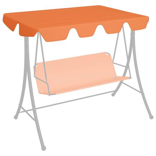 Baldakin til havegynge 150/130x105/70 cm orange