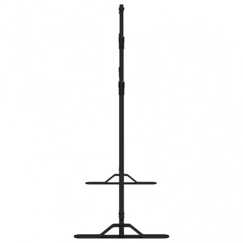 Stativ til fotobaggrund - justerbart 305×243 cm, stål, sort