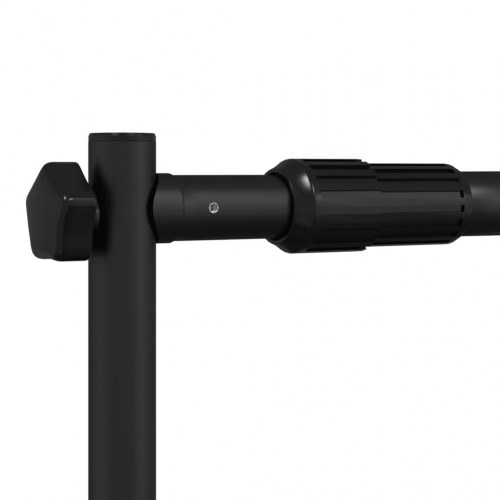 Stativ til fotobaggrund - justerbart 305×243 cm, stål, sort