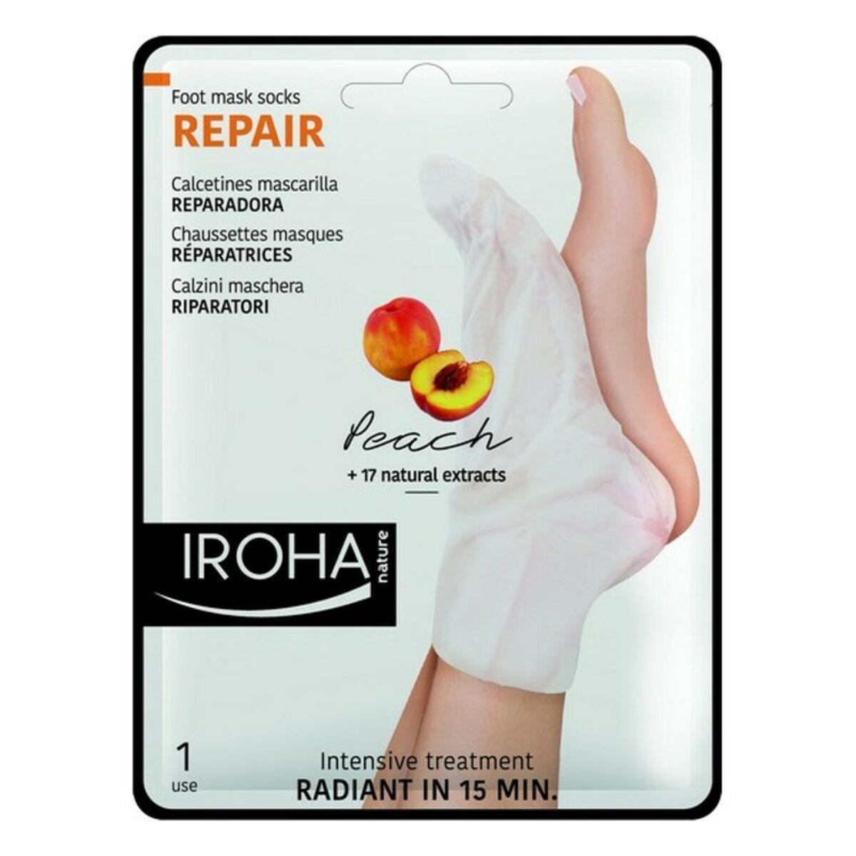 Fodmaske sokker Iroha Repair Peach - fugtgivende
