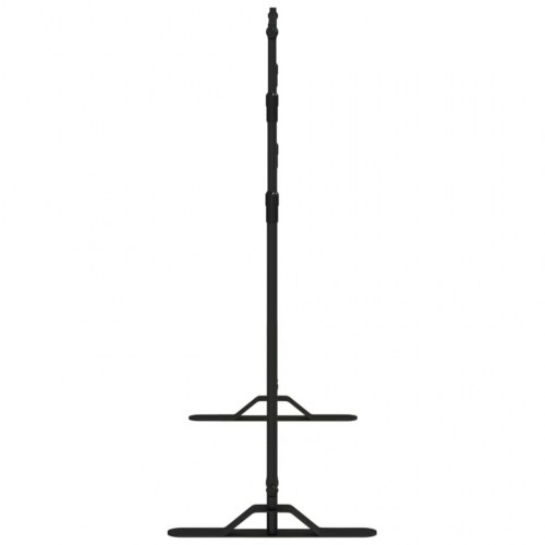 Justerbart stativ til fotobaggrund 254×243 cm - stål, sort