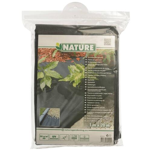 Nature jorddug 1 x 20 m sort 6030220