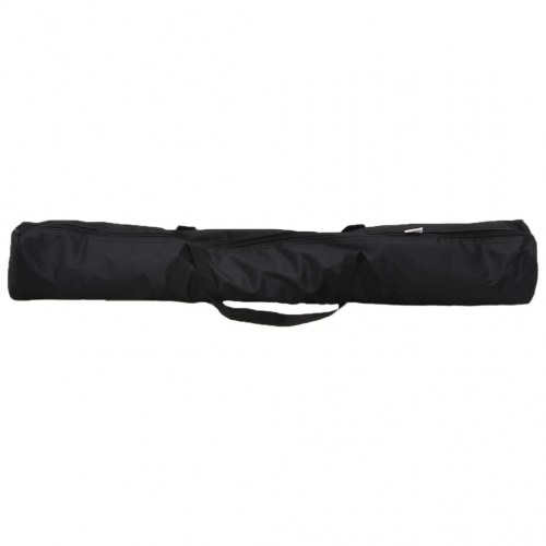 Justerbart stativ til fotobaggrund 254×243 cm - stål, sort