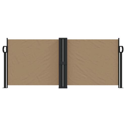 Sammenrullelig sidemarkise 100x1000 cm gråbrun