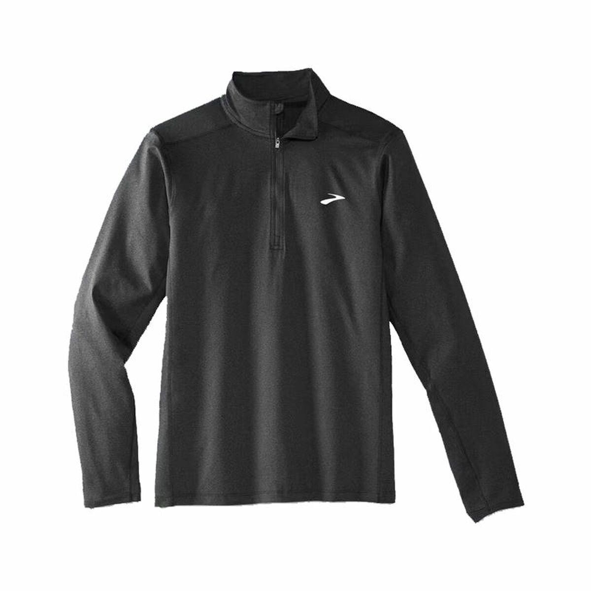 Langærmet Shirt Til Mænd Brooks Dash Zip Sort