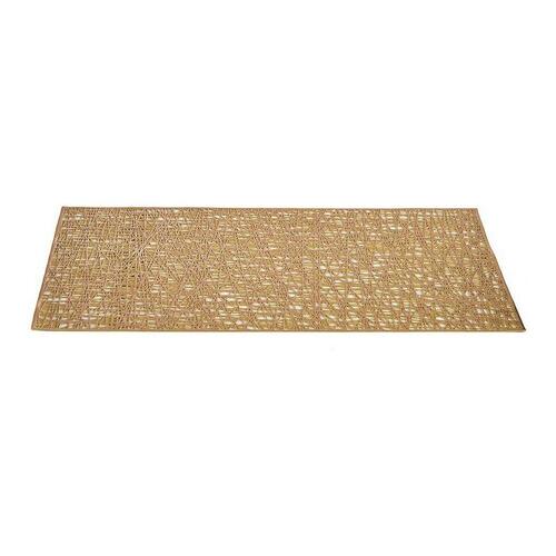 Dækkeserviet Gylden Plastik (45 x 0,01 x 30 cm) (12 enheder)
