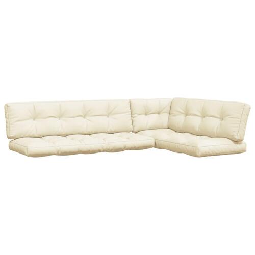 Pallehynder 5 stk. stof cremefarvet