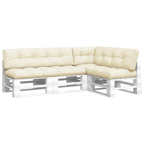 Pallehynder 5 stk. stof cremefarvet
