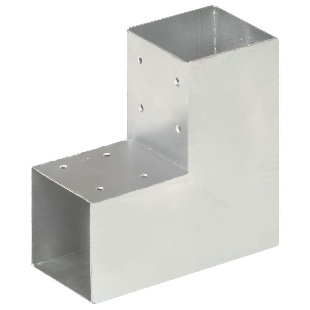 Stolpebeslag L-form 91x91 mm galvaniseret metal