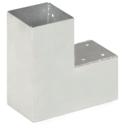 Stolpebeslag L-form 91x91 mm galvaniseret metal