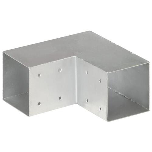 Stolpebeslag L-form 91x91 mm galvaniseret metal