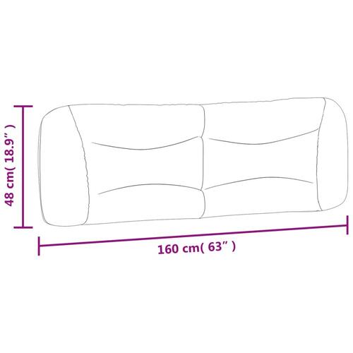 Gavlpude 160 cm stof mørkegrå