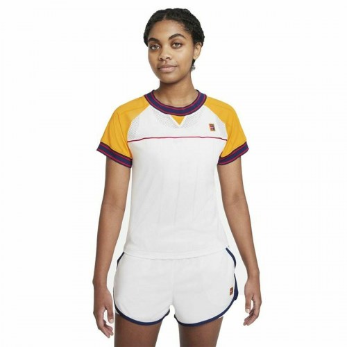 Nike Court Dri-Fit Slam kortærmet T-shirt dame - hvid (M)