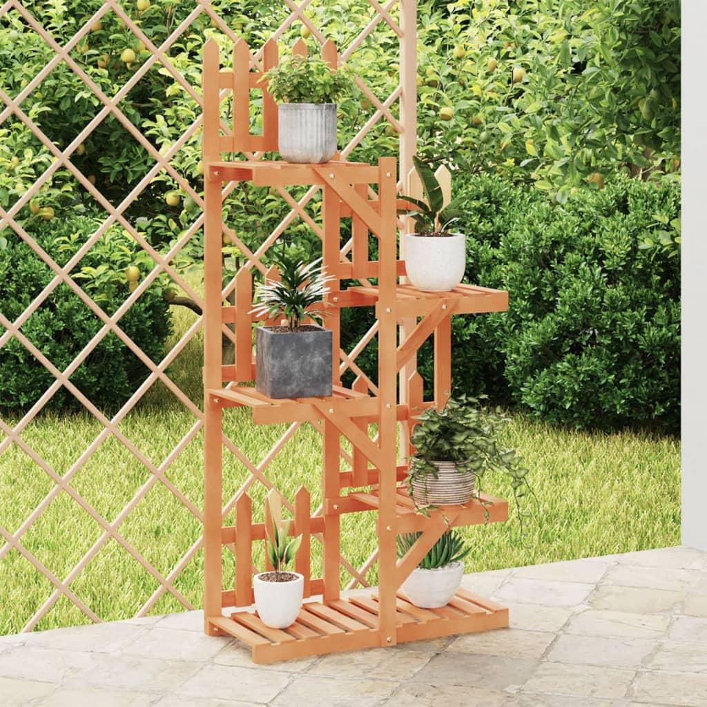 Blomsterstativ 60x25x130 cm massivt fyrretræ