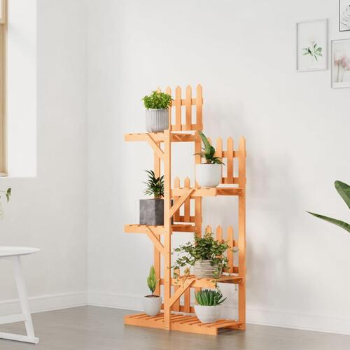 Blomsterstativ 60x25x130 cm massivt fyrretræ