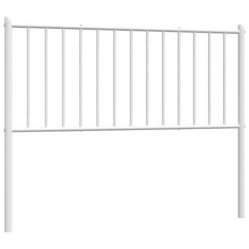 Sengegavl 107 cm metal hvid